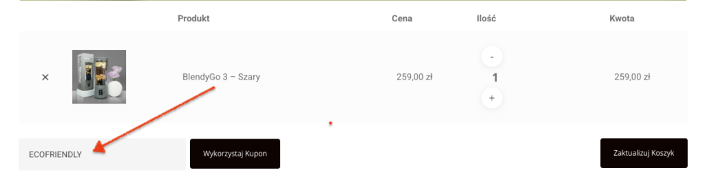 BlendyGo 3 - kod rabatowy ECOFRIENDLY
